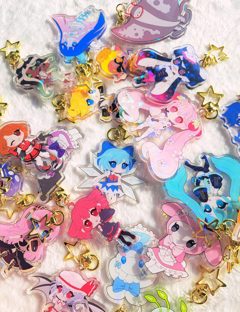 Holo Acrylic Charms